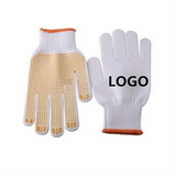 Custom Protective Grip Cotton Gloves With Rubber Dimples Protective Grip Cotton Gloves With Rubber Dimples, 4