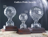 Custom Crystal Golfer's Pride Award (7.5