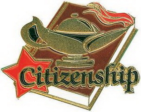 Custom 1 1/4" Citizenship Lapel Pin