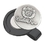 Custom IMC Economy Hat Clips Black Magic w/ 3/4" Nickel Silver Ballmarker, Price/piece