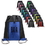 Custom Sporty Drawstring Backpack with Mesh Pockets, 14" W x 17" H, Price/piece