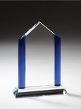Custom Highest Peaks Optic Crystal Award - 9