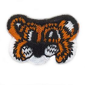Custom Animal Embroidered Applique - Tiger Face
