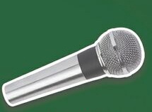 Custom Hand Held Microphone Magnet (7.1-9 Sq. In. & 30mm Thick)