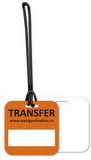 Custom Luggage Tags .020 White Plastic ( Up To 7 Sq/In) In Full Color - 6