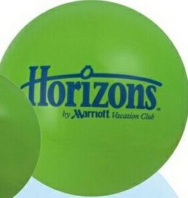 Custom 9" Inflatable Solid Green Beach Ball