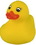 Custom Rubber Spring Time Yellow Duck Toy, 2 3/4" L x 2 1/4" W x 2 3/4" H, Price/piece