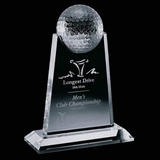 Custom Crystal Maryvale Golf Award (7 1/2