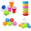 Custom Portable Collapsible Silicone Cups, 3.15" L x 1.77" W x 3.54" H, Price/piece