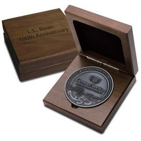 Custom Walnut Medallion Box (4 1/4"x4 1/4"x1 1/2")