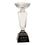 Custom Clear Crystal Cup with Black Pedestal Base (12"), Price/piece
