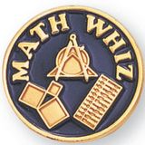 Blank Scholastic Award Pin (Math Whiz), 3/4