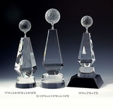 Custom Golf Optical Crystal Award Trophy., 10