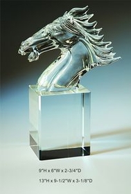 Custom Victory Optical Crystal Award Trophy., 13" L x 9.5" W x 3.125" H