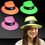 Custom Neon Plastic Fedora Gangster Hats, Price/piece