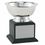 Custom Stainless Steel Revere Bowl Trophy w/ Black Wood Base (8"x9 1/4"), Price/piece