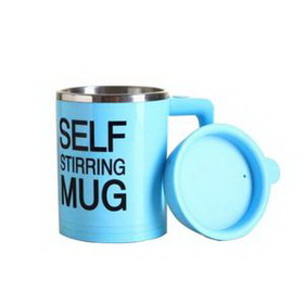 Custom Travel Self Stirring Coffee Mug, 3 3/8" W x 4 3/8" H