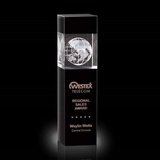 Custom Exeter Globe Optical Crystal Award (8 1/4
