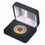 Custom Black Velvet Hinged Coin Presentation Box for 2" Coin, Price/piece