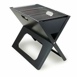 Custom X-Grill Folding Charcoal BBQ Grill w/ Polyester Shoulder Tote