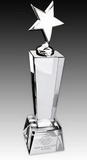 Custom Tall Star Crystal Award, 2