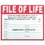 Blank File Of Life Magnet, Price/piece