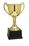 Custom Gold Plated Aluminum Cup Trophy w/ Plastic Base (11"), Price/piece