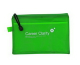 Custom PVC File Zipper Bag, 9.625