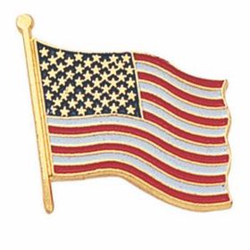Blank American Flag Lapel Pin (3/4")