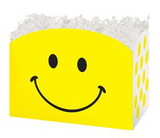 Blank Smiley Small Basket Box, 6.75" L x 4" W x 5" H