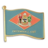 Blank Delaware State Flag Pin