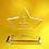 Custom Awards-optical crystal award/trophy 6-1/2 inch high, 5 1/2" W x 6 1/2" H x 3/4" D, Price/piece