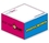 Custom Ad Cubes Memo Note Pad W/ 4 Colors & 2 Sides (3.875"X3.875"X0.9687"), Price/piece