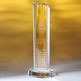 Custom Awards-optical crystal award/trophy 10 inch high, 5