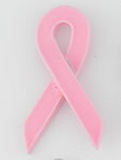 Custom Pink Awareness Ribbon Lapel Pin, 1