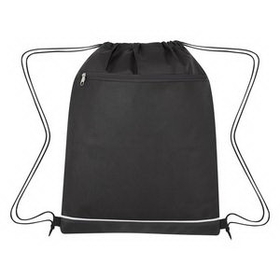 Custom Bandura Non-Woven Drawstring Bag, 14" W x 18" H