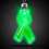 Custom Green Ribbon Light Up Pendants, Price/piece