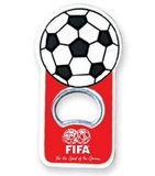Custom Soccer Ball Shape Bottle Opener with Magnet