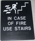 Custom Made in the USA - ADA compliant Signs - 6x8 Exit & Fire Escape, 2