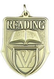 Custom 100 Series Stock Medal (Reading) Gold, Silver, Bronze