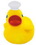 Custom Rubber Sailor Duck, 5" L x 3 3/4" W x 5" H, Price/piece