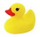 Custom Rubber Dinky Duck, 2" L x 1 3/4" W x 1 7/8" H, Price/piece
