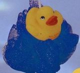 Custom Cutie Duck With Shower Scrub