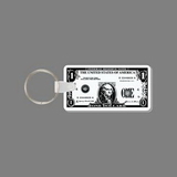 Key Ring & Punch Tag - 1 Dollar Bill (Front)