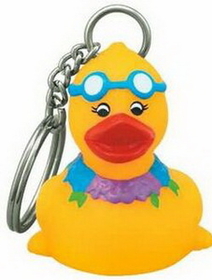 Custom Rubber Sunny Duck Key Chain