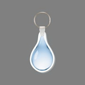 Key Ring & Full Color Punch Tag - Water Drop