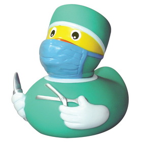 Custom Doctor Duck, 3.5" L X 3.5" W