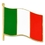 Blank Italian Flag Pin, 3/4" W, Price/piece