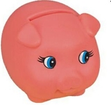 Custom Rubber Classic Piggy Bank
