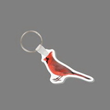 Custom Key Ring & Full Color Punch Tag - Cardinal Bird